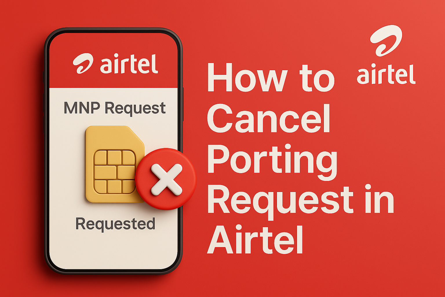 How to Cancel Porting Request in Airtel