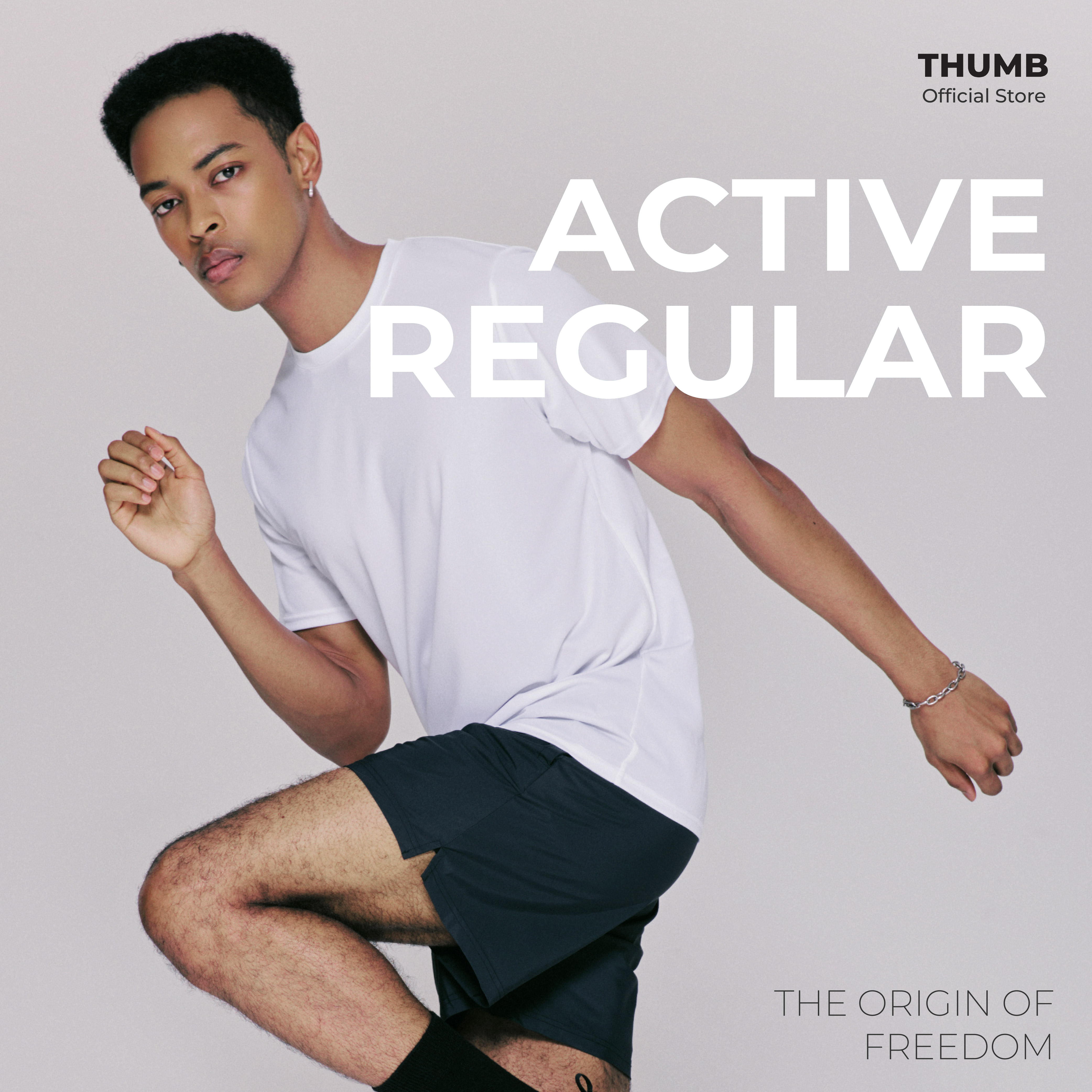 Active Regular เสื้อยืดออกกำลังกาย เสื้อวิ่ง
