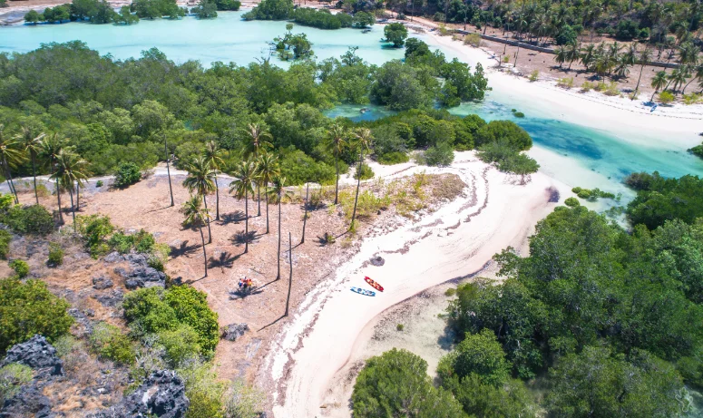 White sand beach on Rote Island