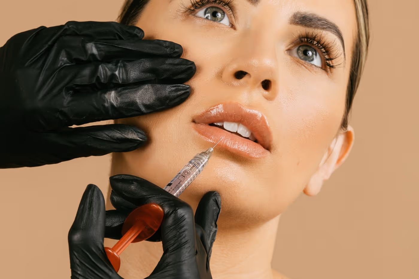 Women having lip injections