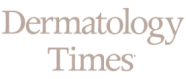 Dermatology Times logo text in a serif font with a muted brown color.