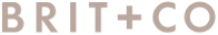 BRIT+CO logo with a plus sign between BRIT and CO in uppercase letters.