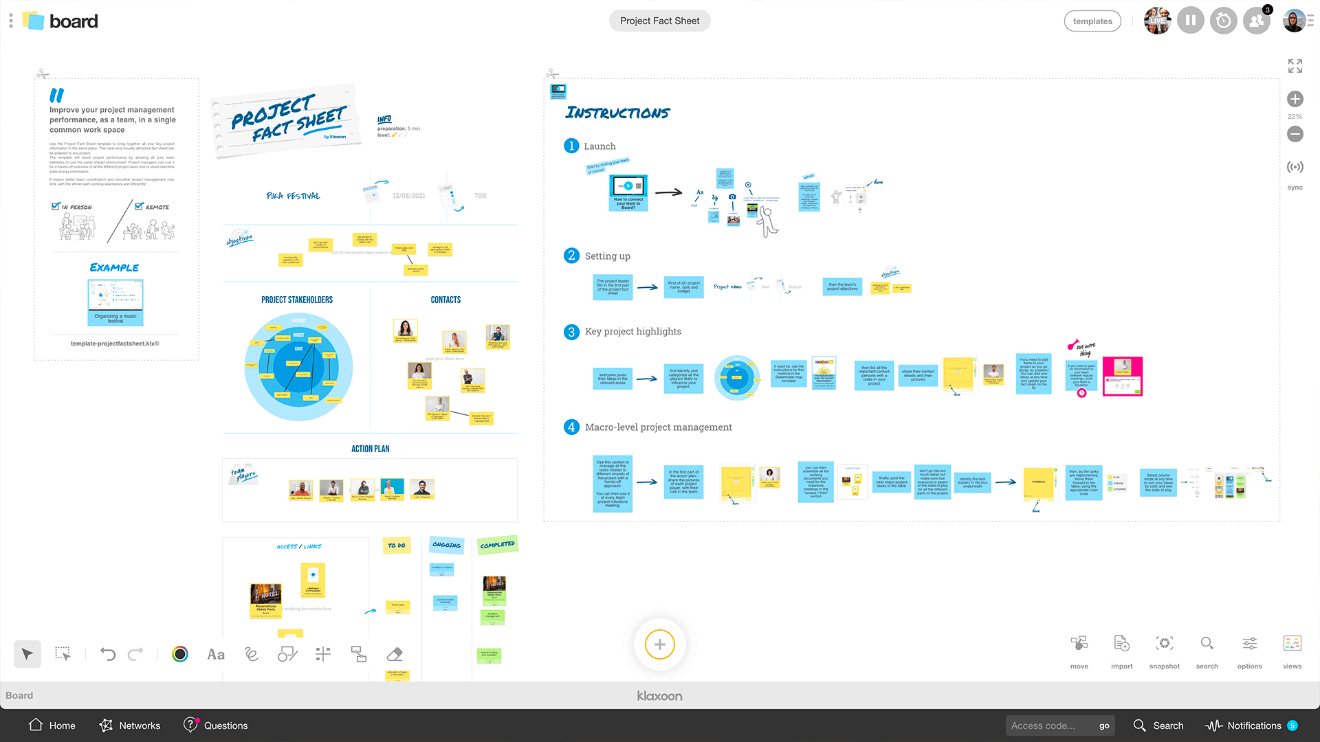 Project Sheet example |Klaxoon