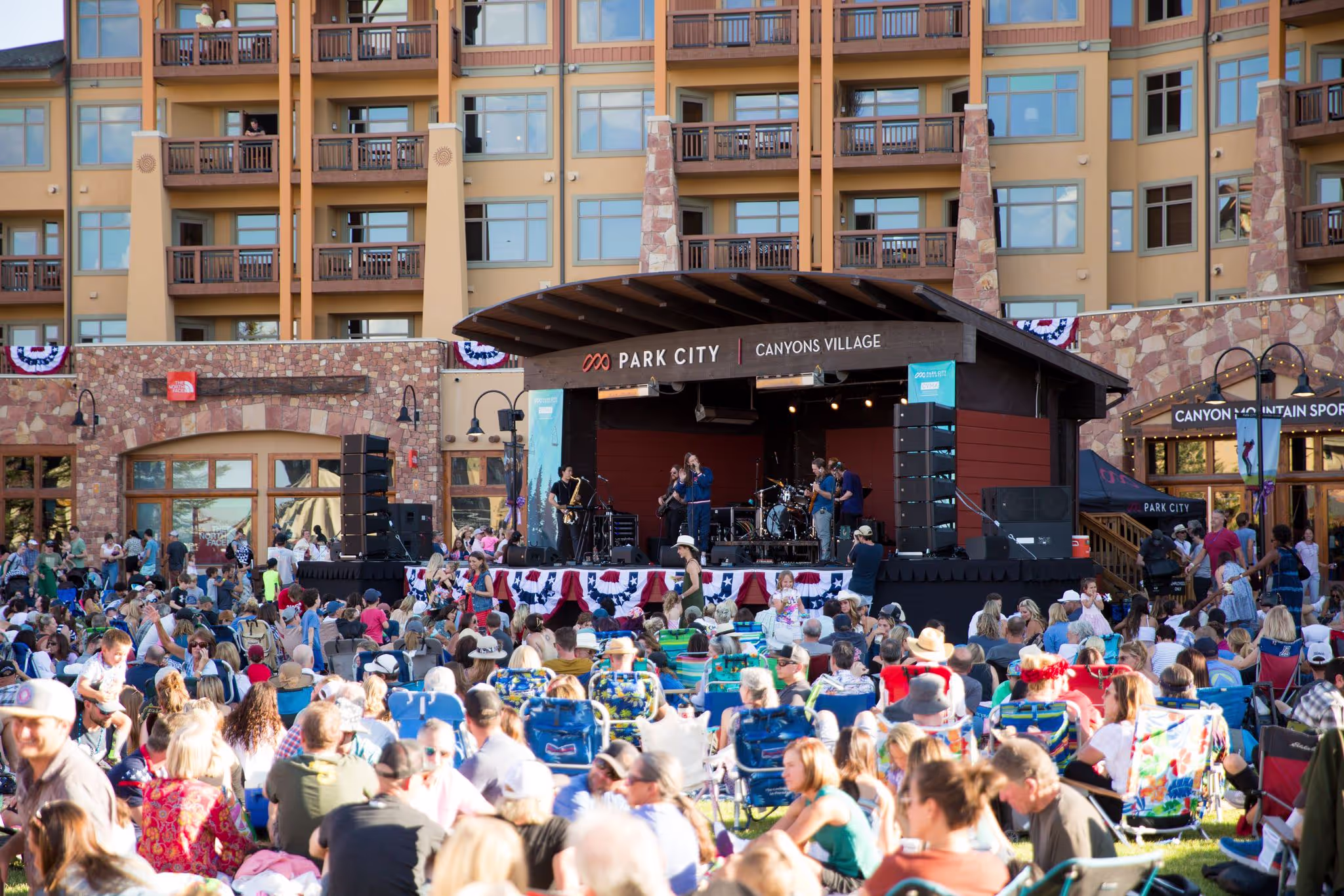 Canyon Village concert series crowd