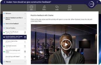 AI avatar coaching practice