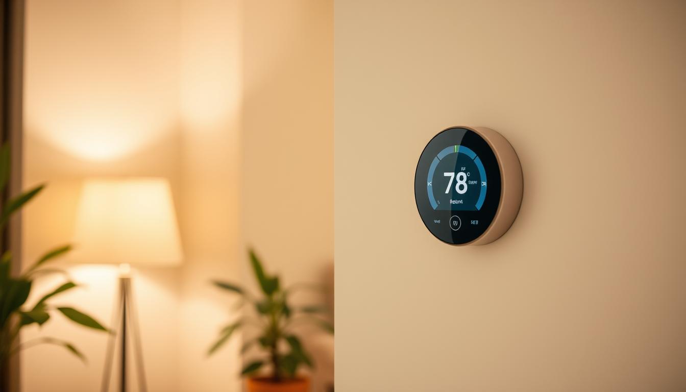 Thermostat connecté pour économies d'énergie