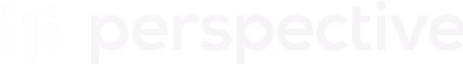 Logo with stylized lowercase letters 'p' and 'j' followed by the word 'perspective' in lowercase.