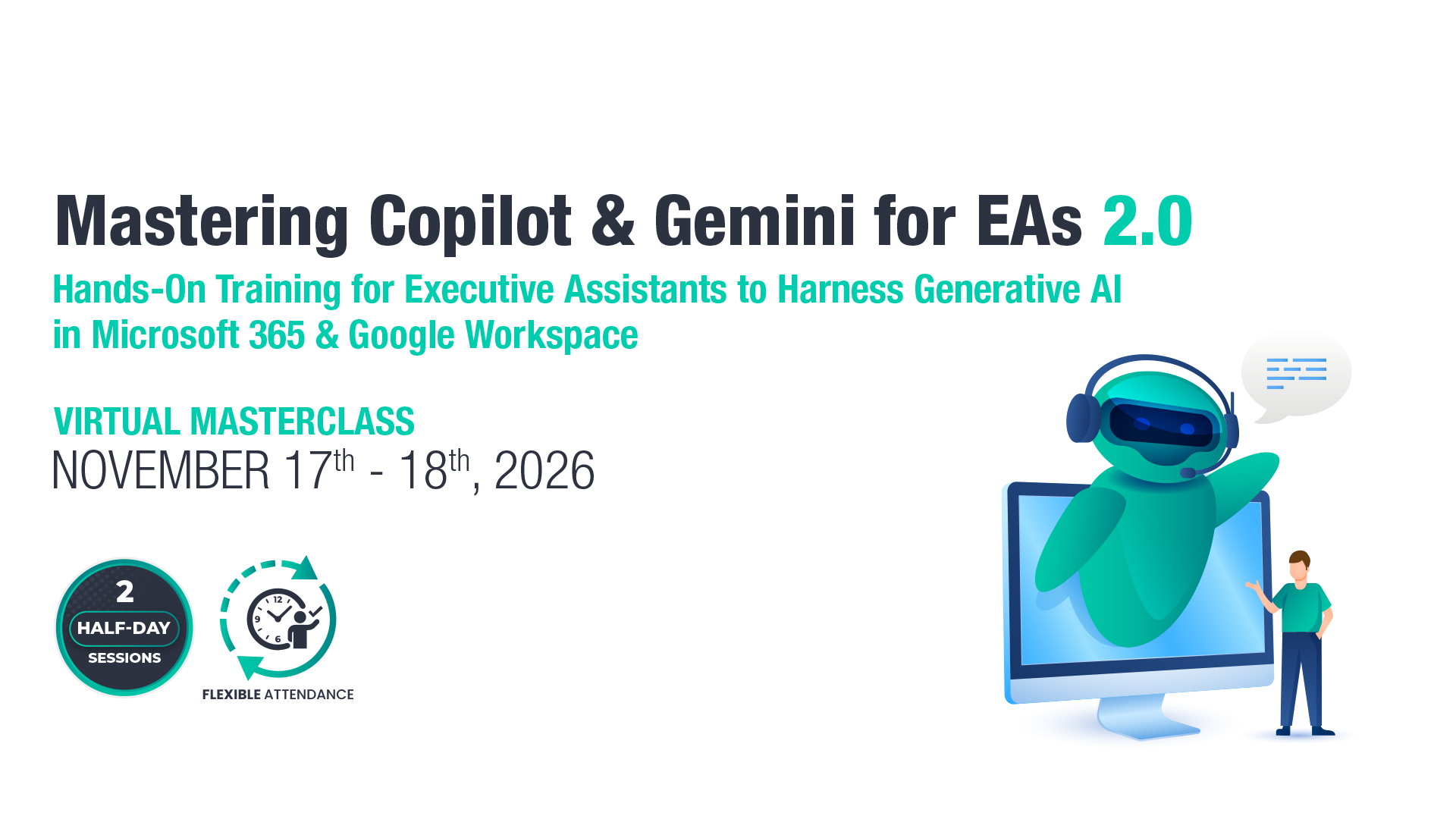 Mastering Copilot & Gemini for EAs Masterclass 2nd edition