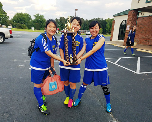 Students from Japan and Taiwan Celebrate Soccer Success in North Carolina