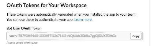 Bot User OAuth Token