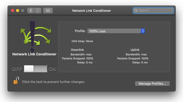 Network Link Conditioner