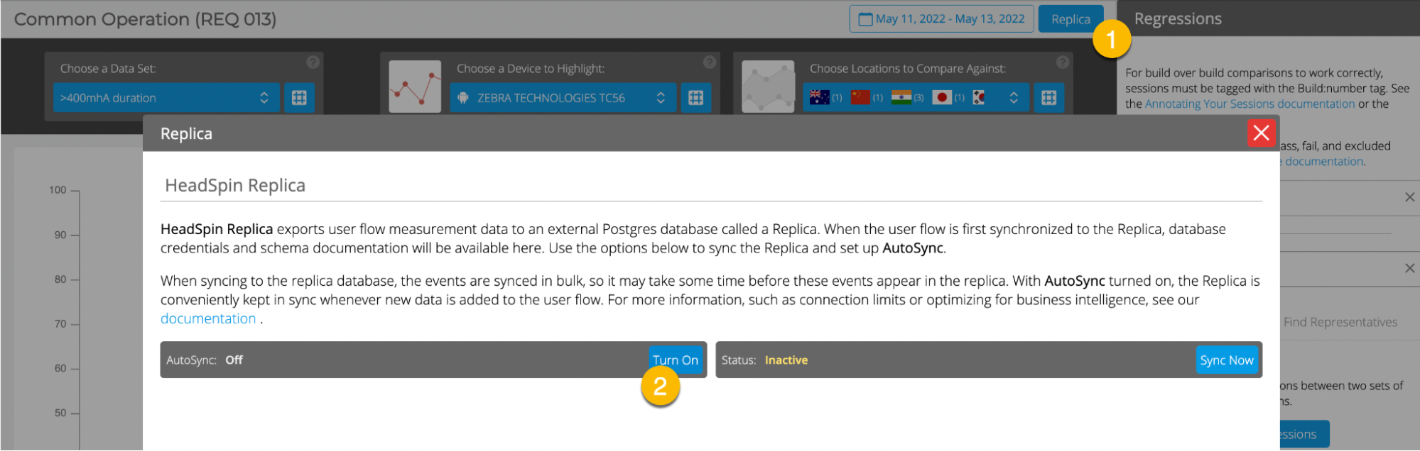 export user flow