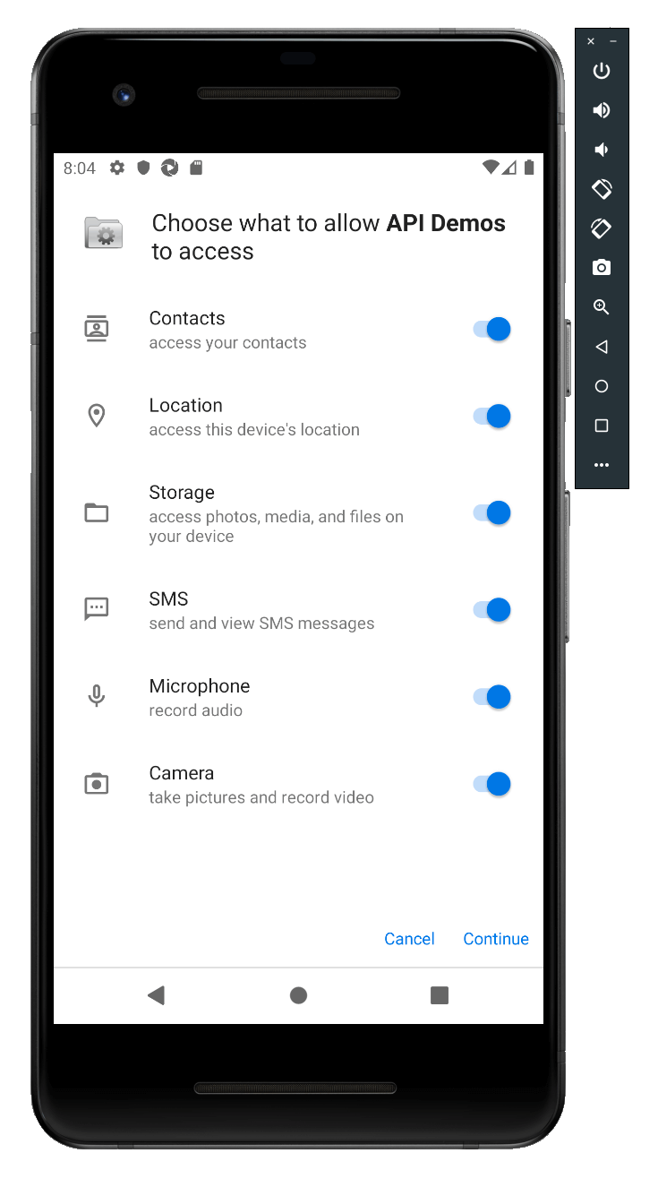 Android 10 permissions