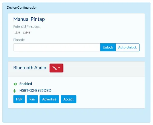 device config g2