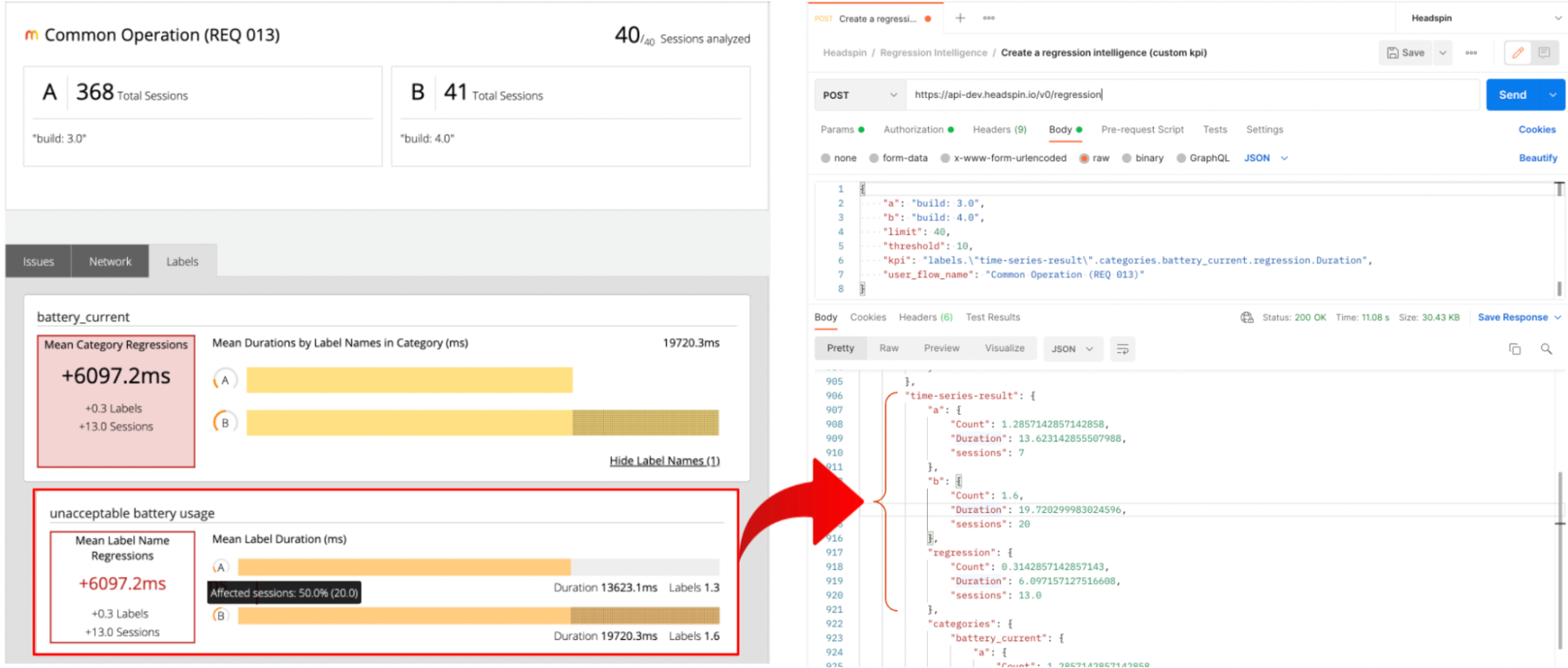 viewing report in Web UI