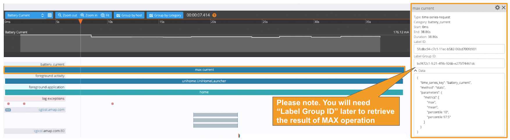 Adding session label