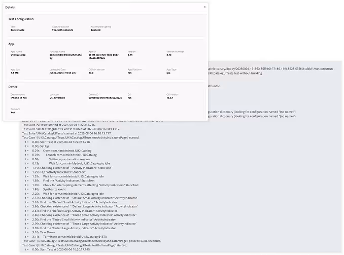 Get Results and Session Insights