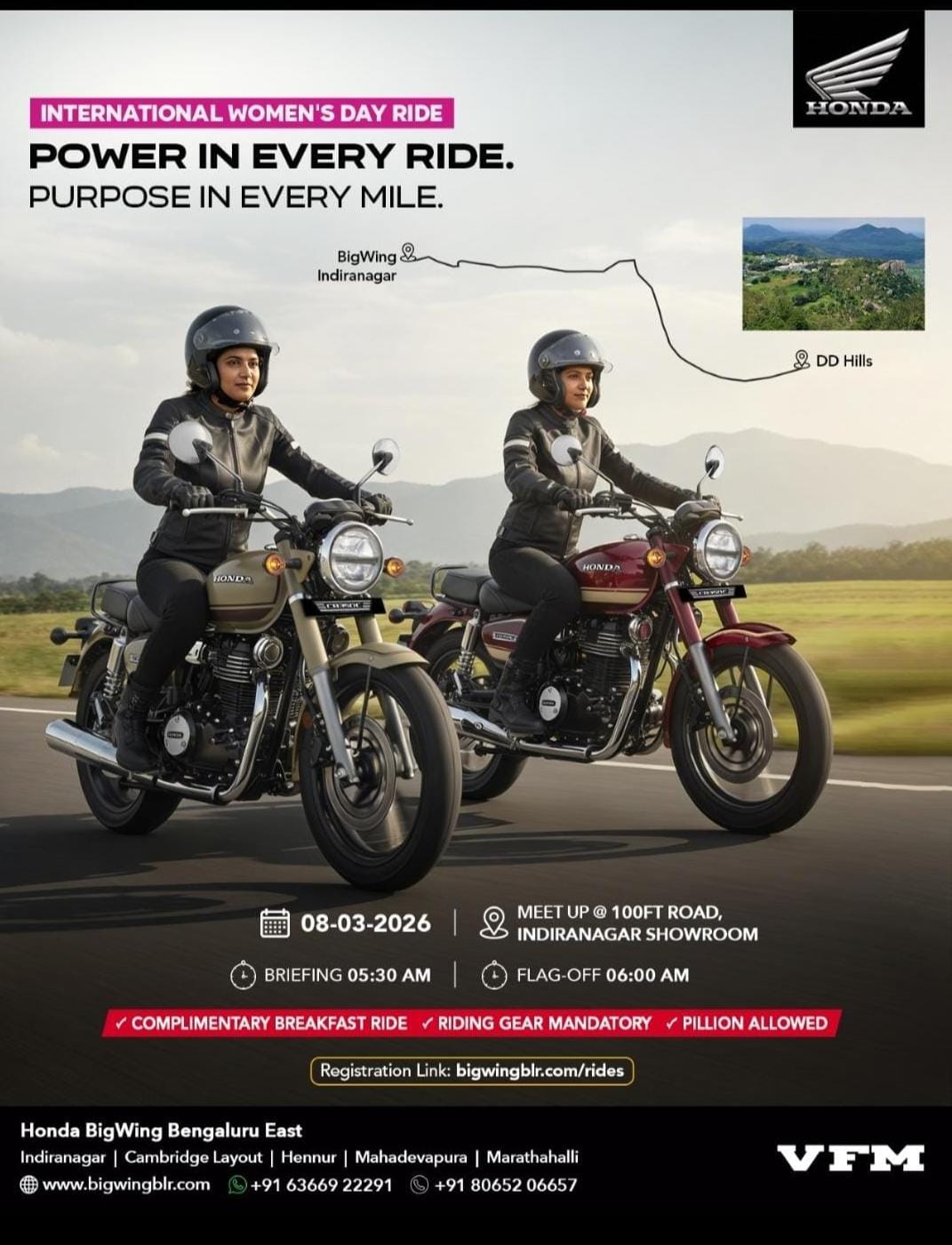 Breakfast ride to DD Hills