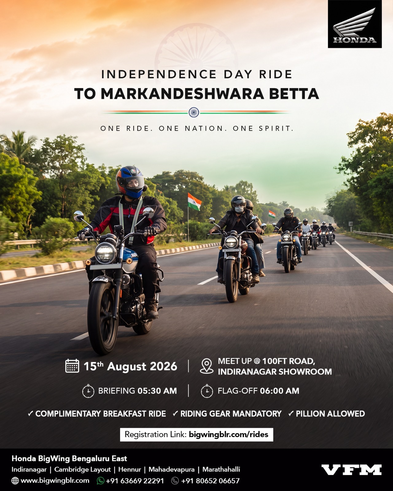 Independence Day Ride to Markandeshwara Betta!