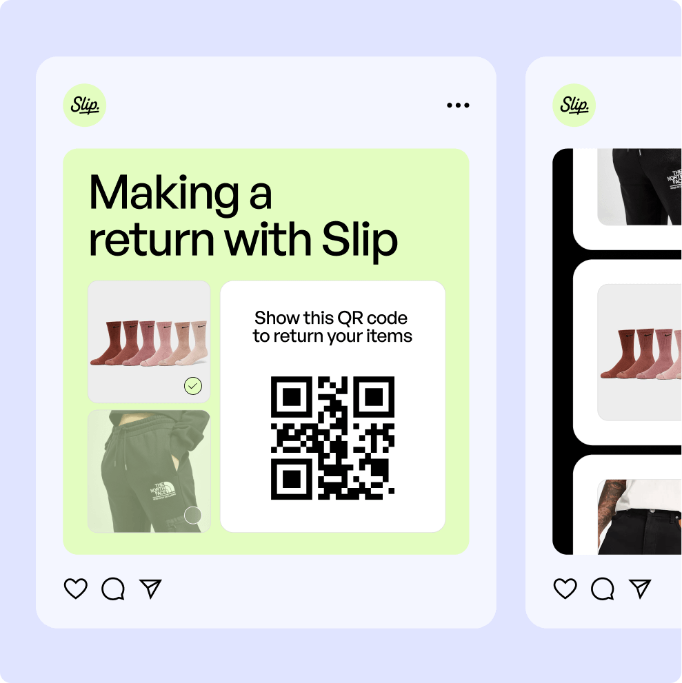 making a return with slip