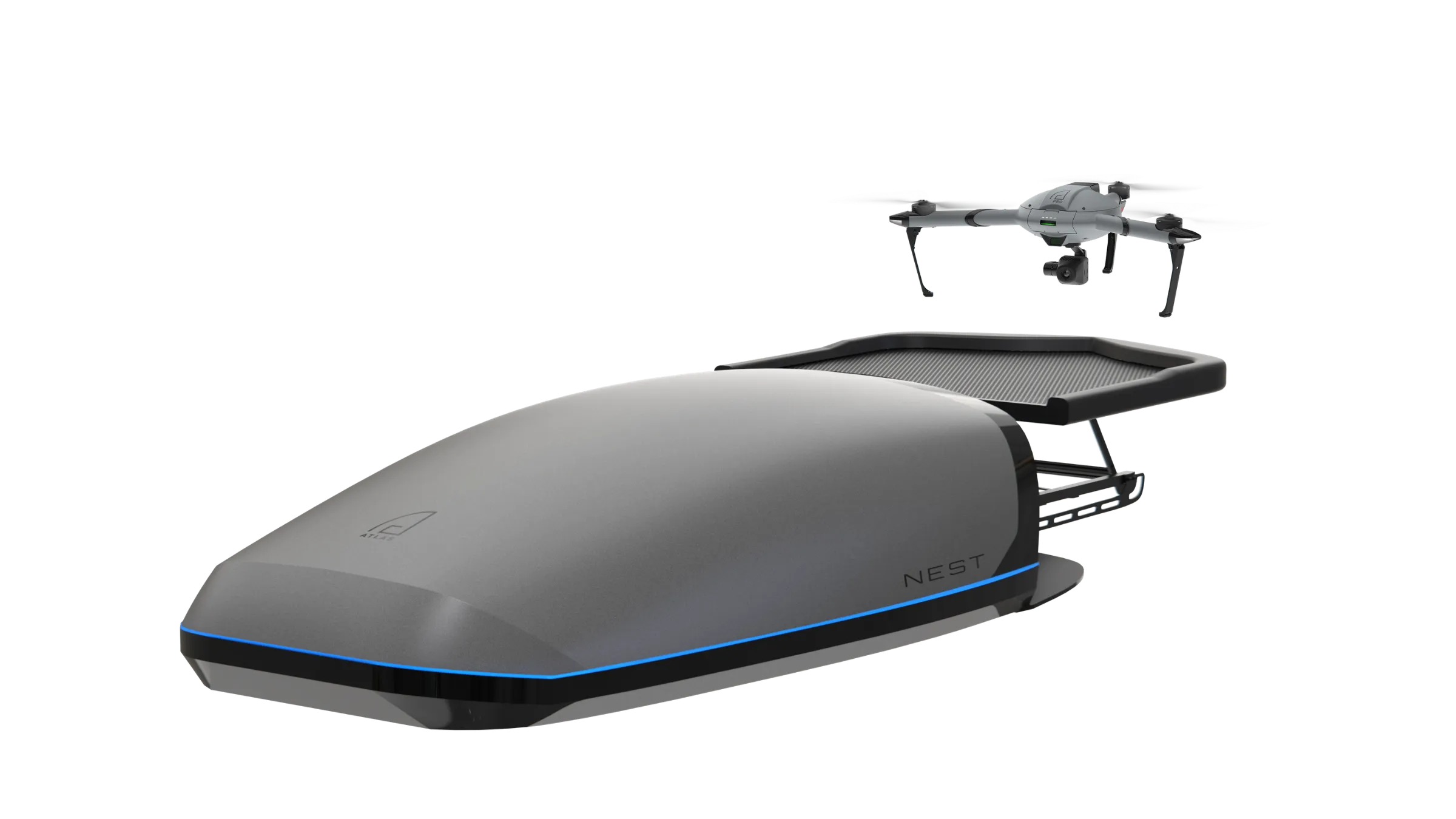 AtlasNEST docking station with AtlasPRO