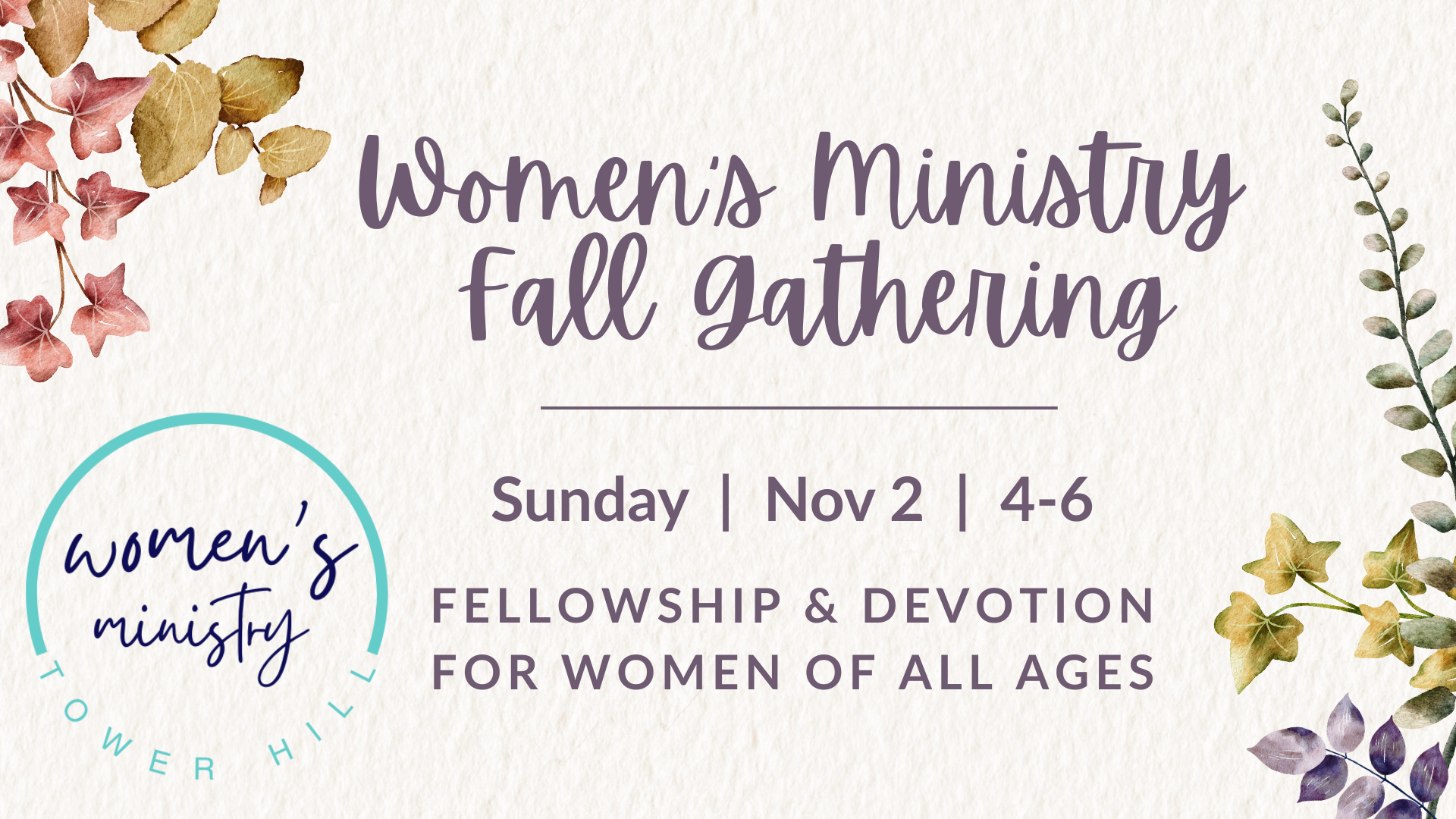 Women's Ministries Fall Gathering