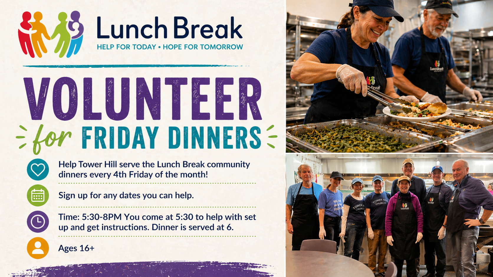 4th Friday Lunch Break Dinners