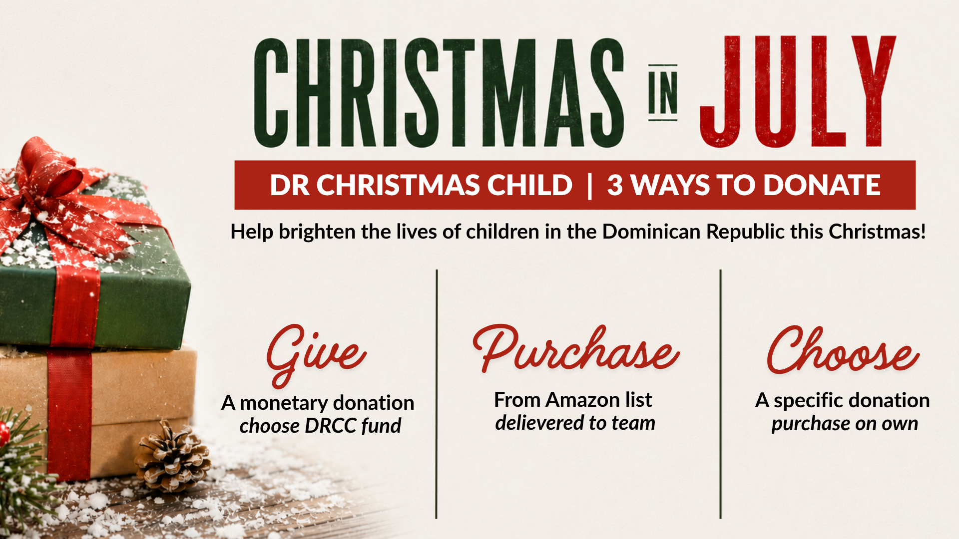 Christmas in July | DR Christmas Child
