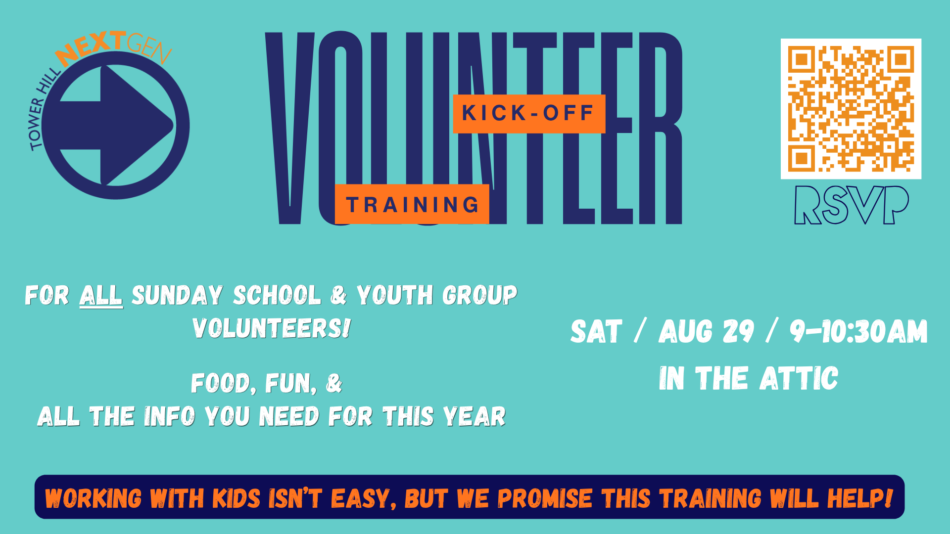 Volunteer Kick Off Training!