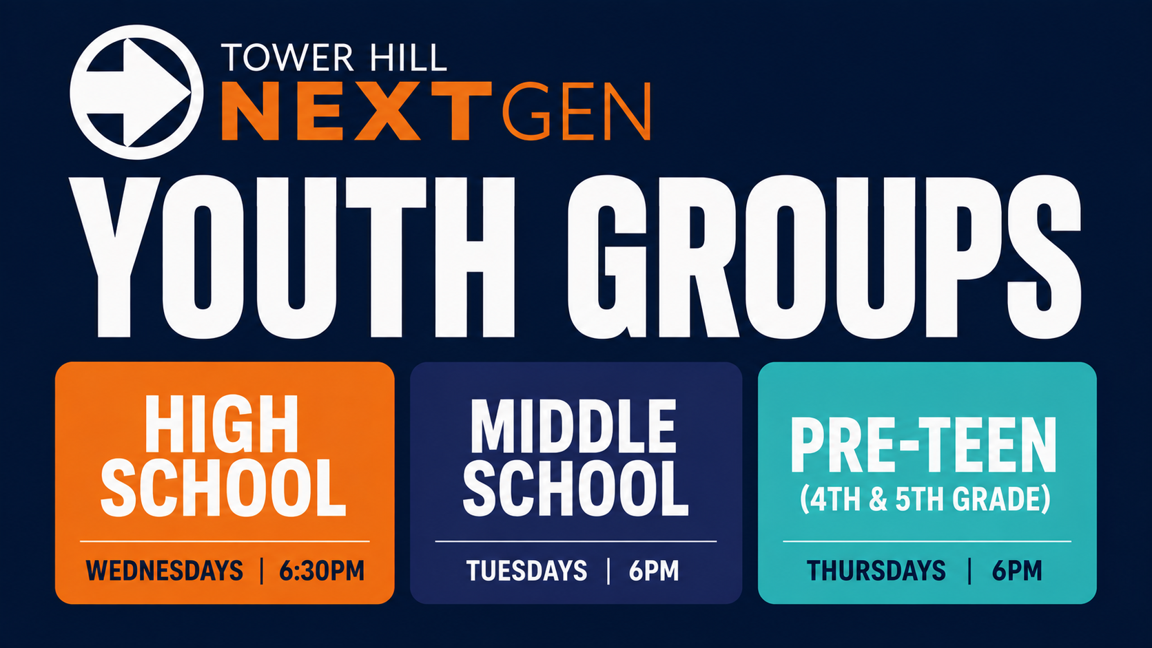 NextGen Youth Groups! 