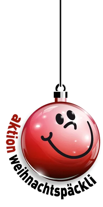 Logo AWP: Wiehnachtskugel mit Smiley