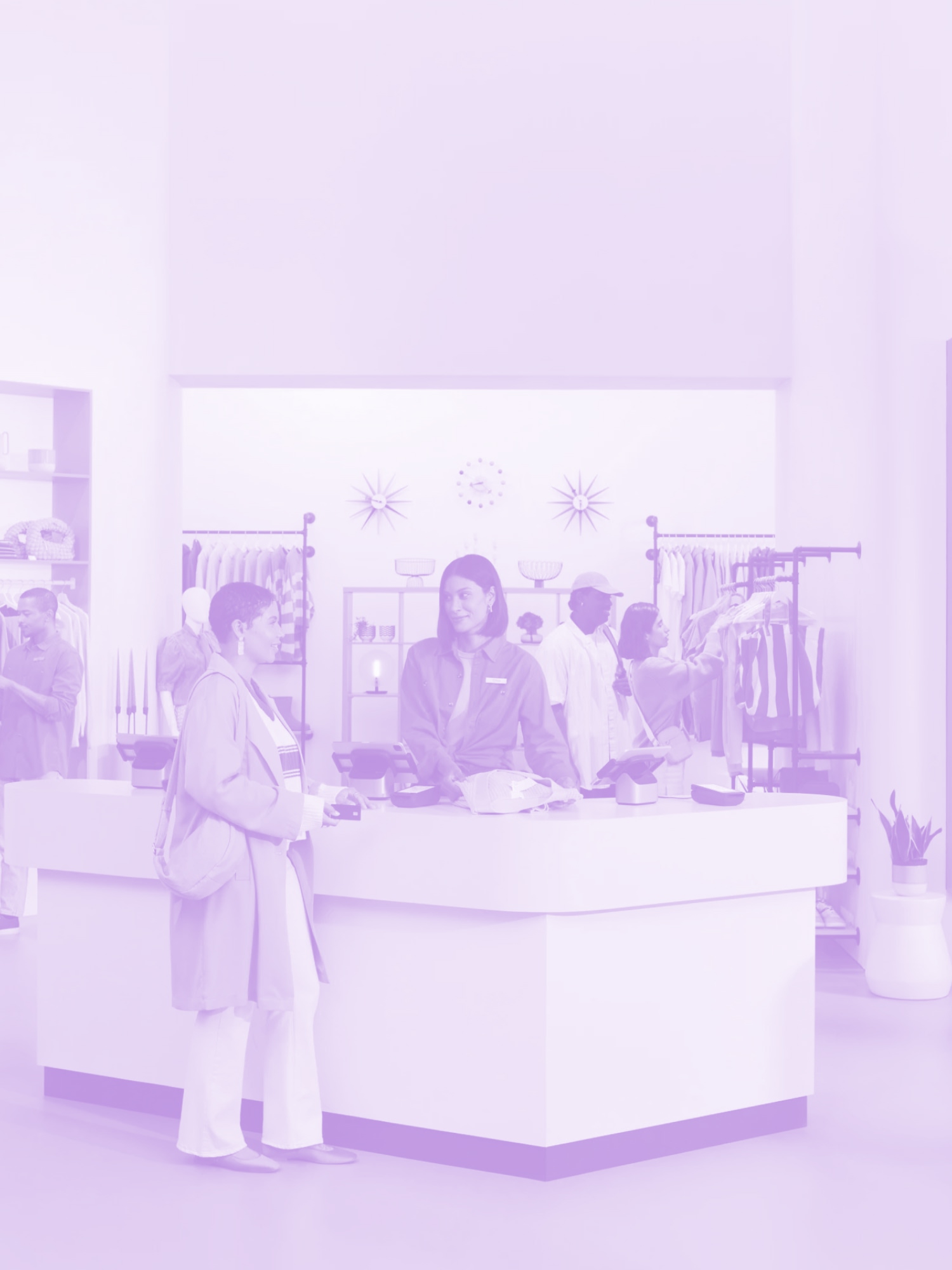 Ein Verkaufsraum mit Kassensystem von Shopify POS
