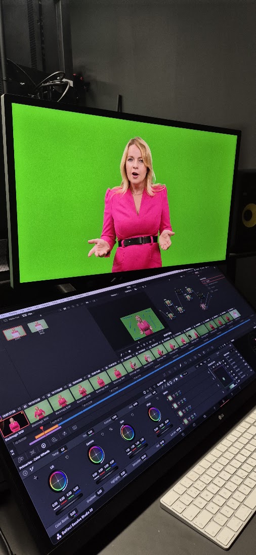 Post-production timeline for Susannah Streeter's AI persona