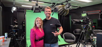 Susannah Streeter with the Yepic production team after filming
