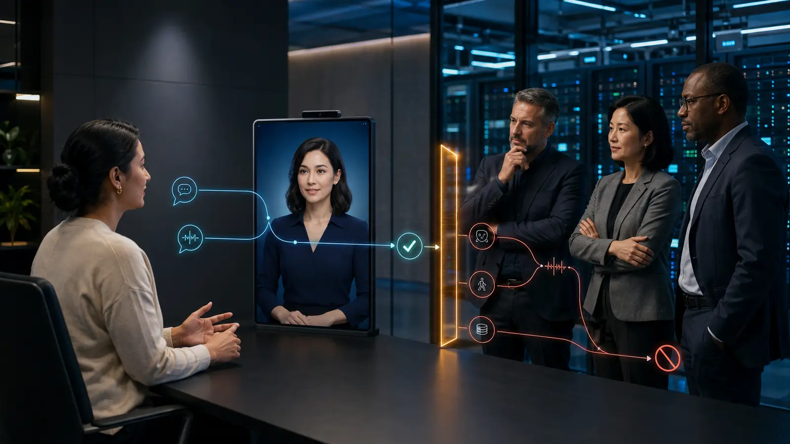 Enterprise team separates approved conversational signals from blocked emotion profiling in a private AI avatar service