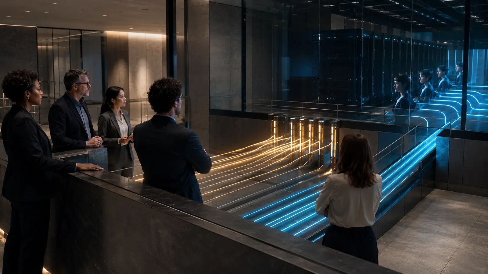 Enterprise architecture team supervises metered new demand while active AI avatar sessions retain protected private GPU capacity
