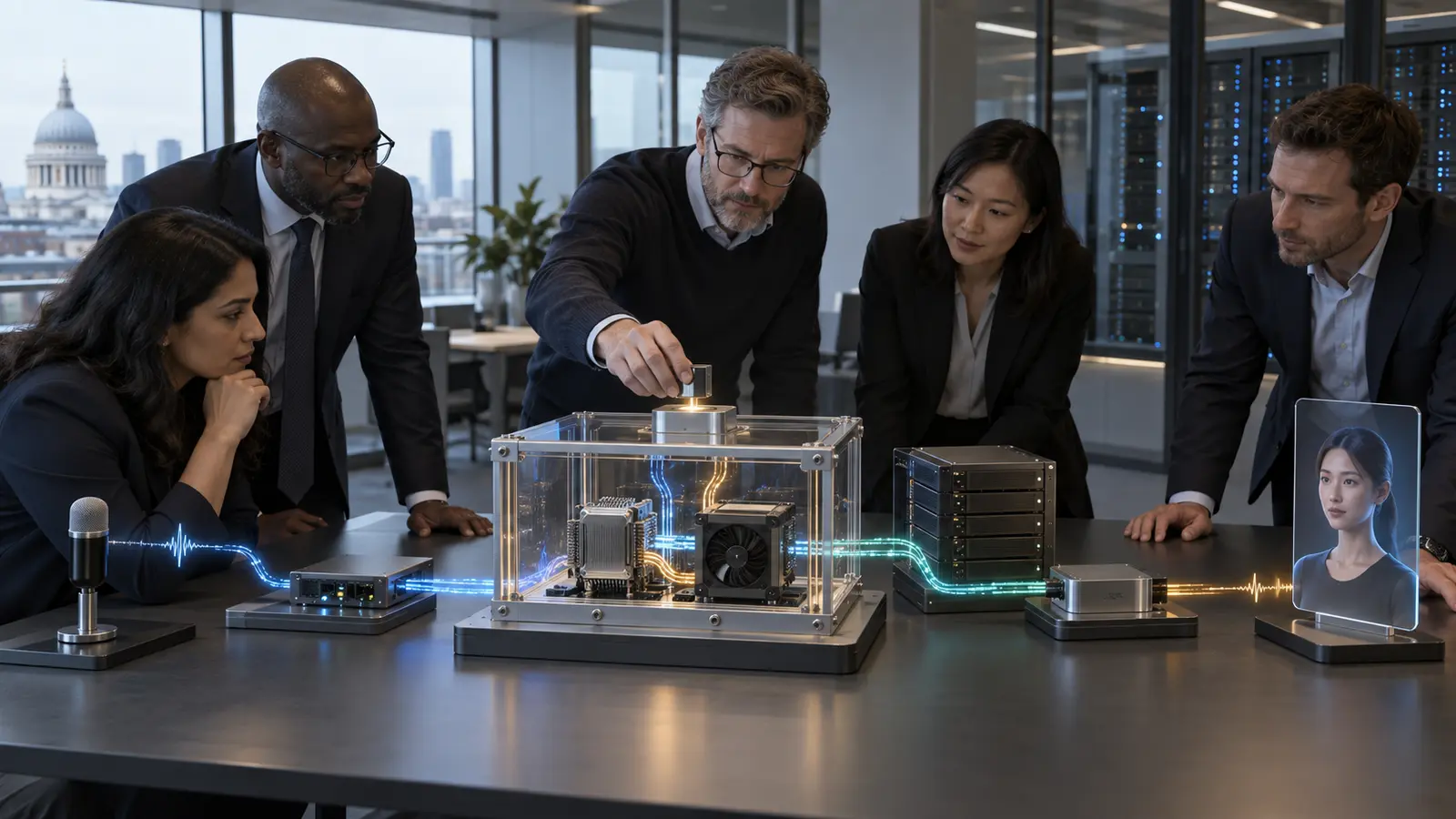 Enterprise team reviewing a confidential CPU and GPU execution boundary for a private real-time AI avatar