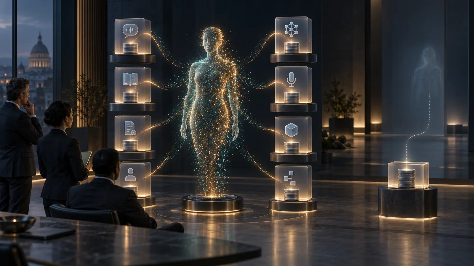 Enterprise architects verify the controlled retirement of a real-time AI avatar and its eight connected service dependencies.