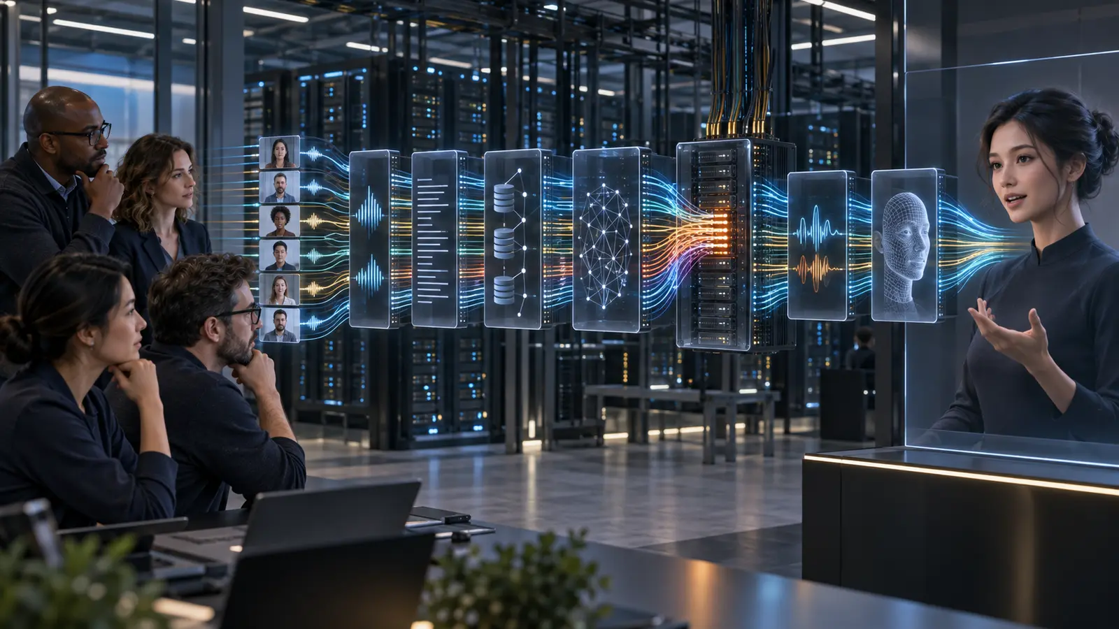 Enterprise team load-testing concurrent conversations across speech, reasoning, GPU rendering and media delivery for a real-time AI avatar