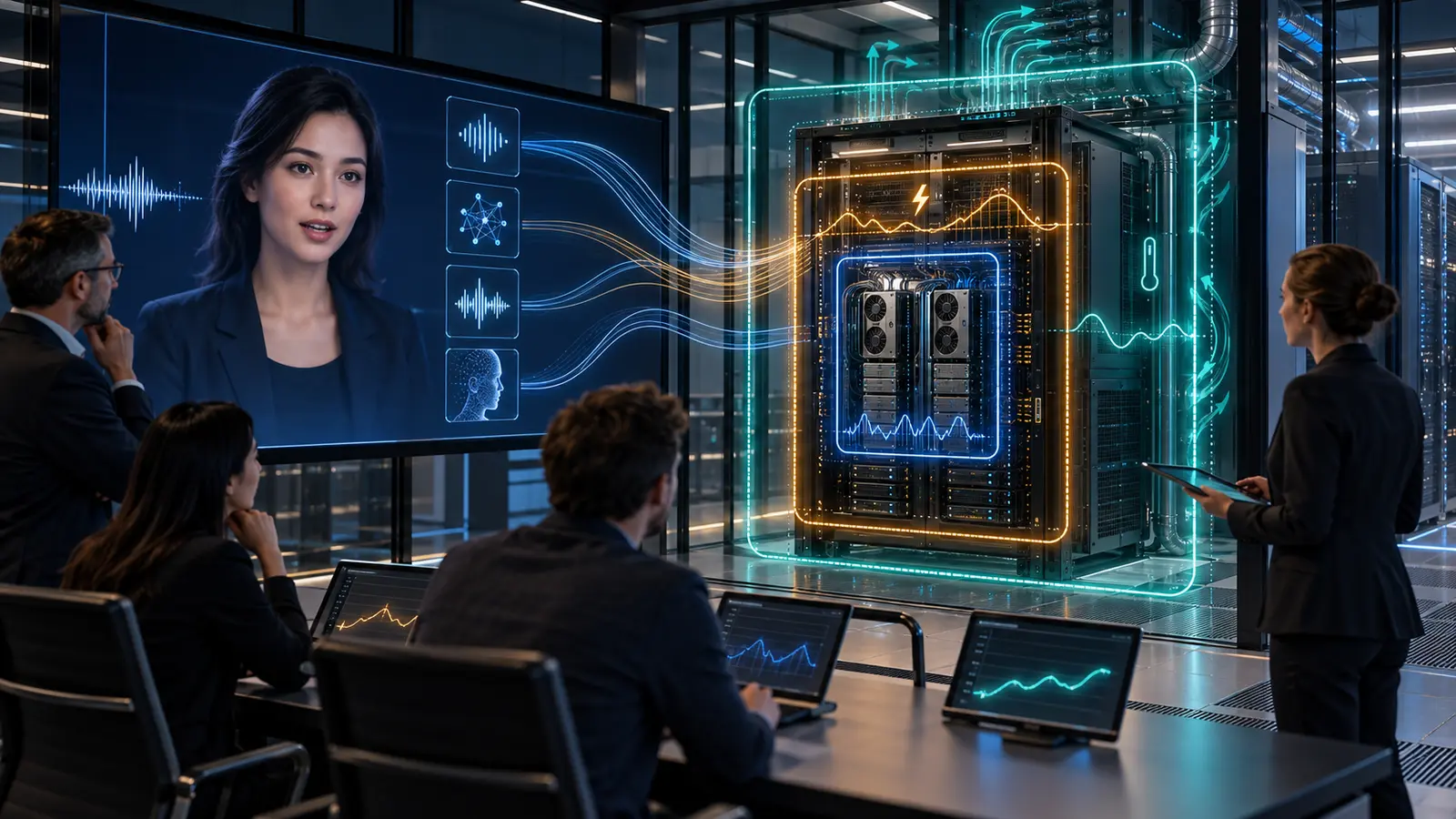 Enterprise team measures GPU telemetry, whole-system power and cooling for a private real-time AI avatar