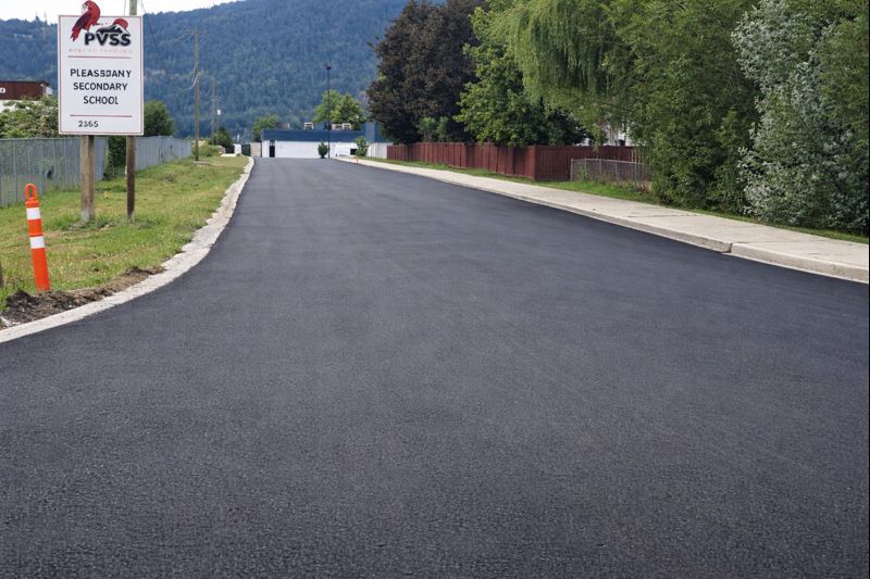 Road entrance to school