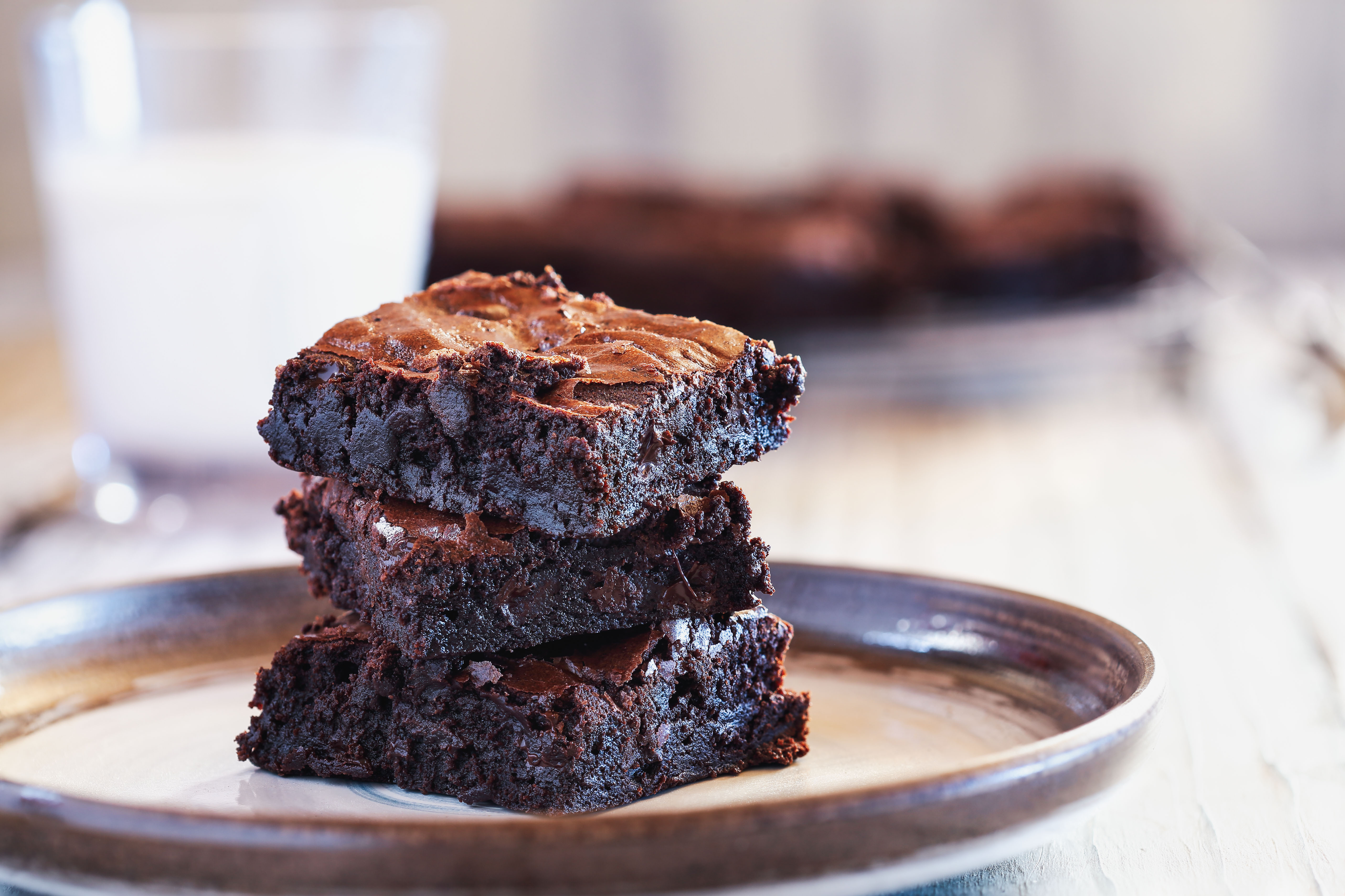 Double Chocolate Brownies (Gluten-free & almost sugar-free and double-good!)