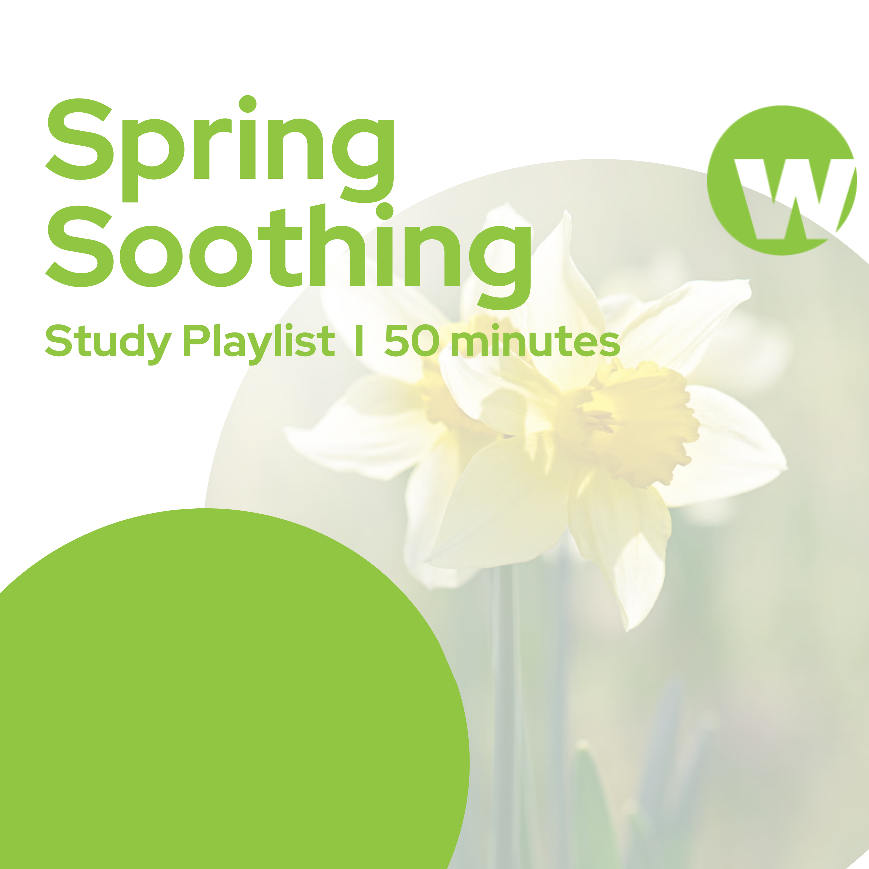 Spring Soothing playlist cover.