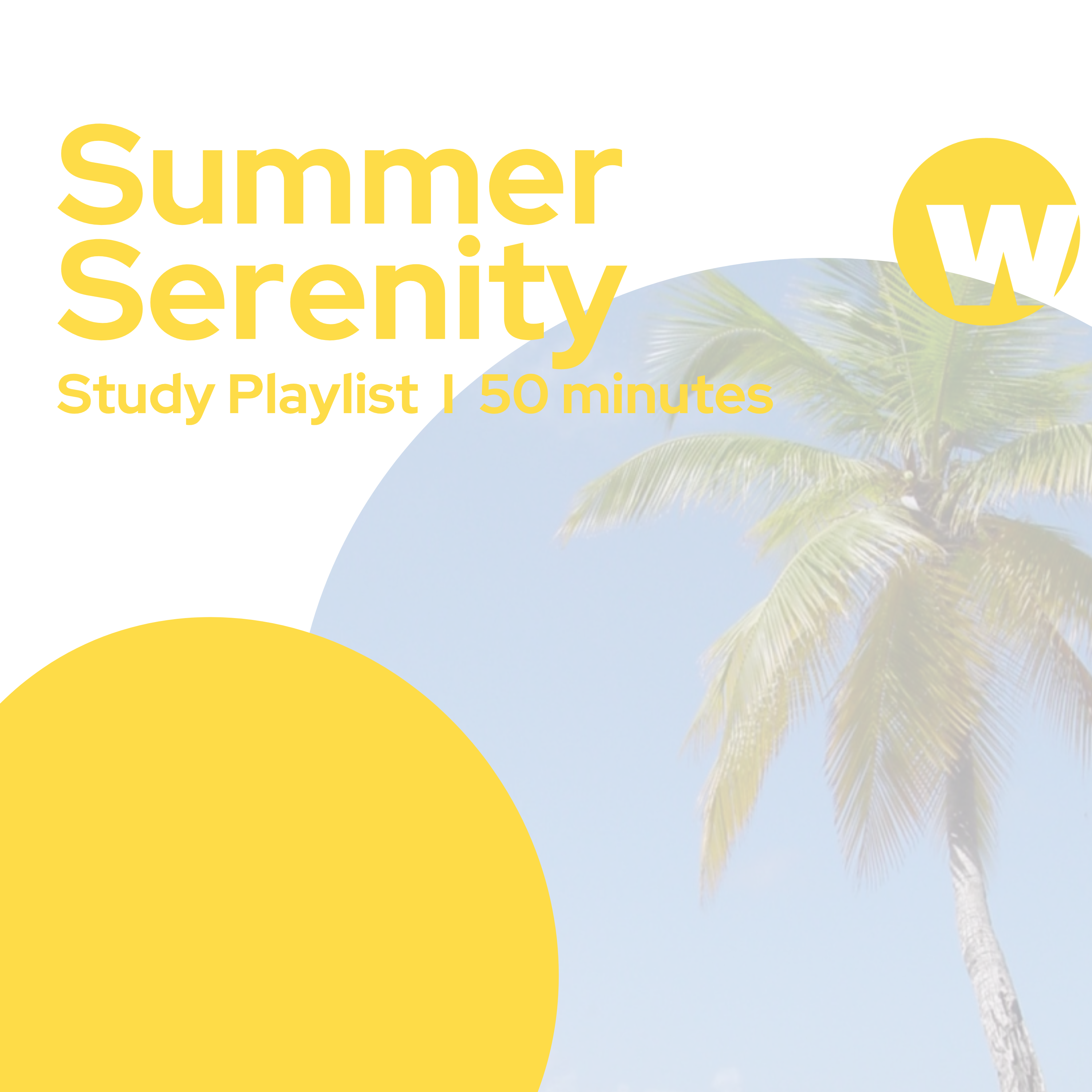 Summer serenity playlist cover.