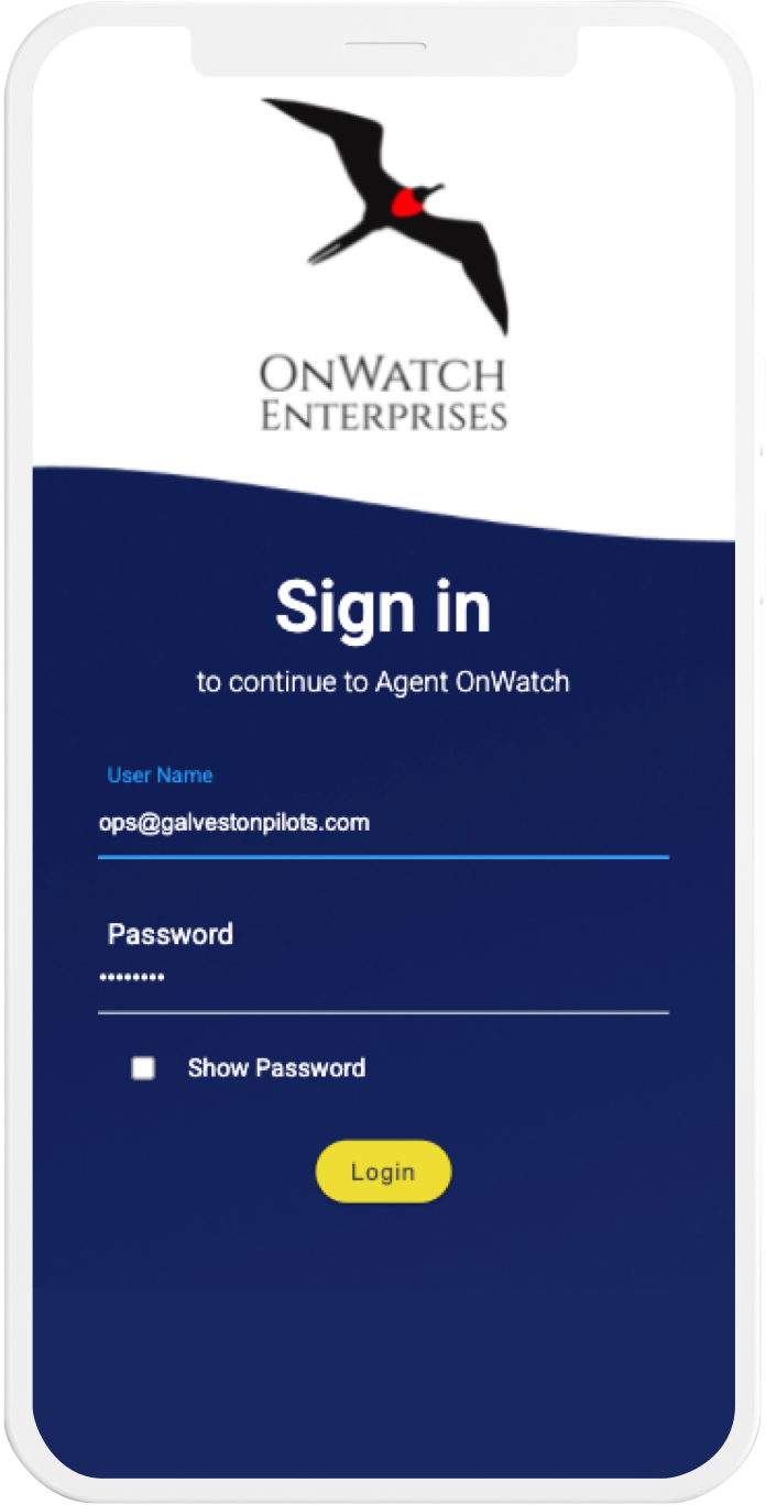OnWatchUs mobile design and development