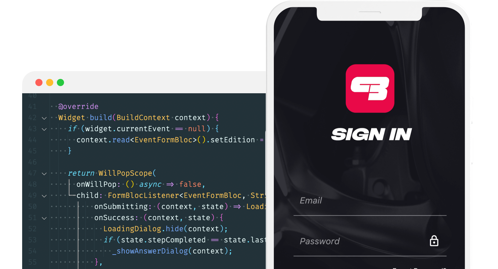 Circuit Booking mobile development 