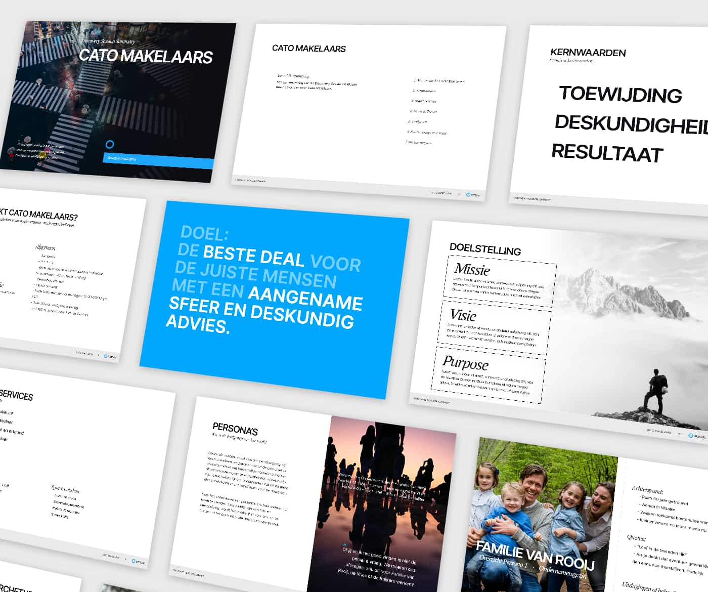 Shows pages from Smaac's Brand Strategy Summary