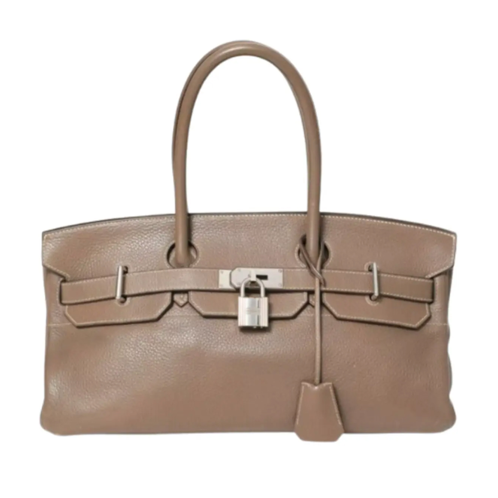 Hermès <br> JPG Étoupe Clémence Shoulder Birkin 42 | https://www.sourcewhere.com/products/hermes-14590129/21227529
