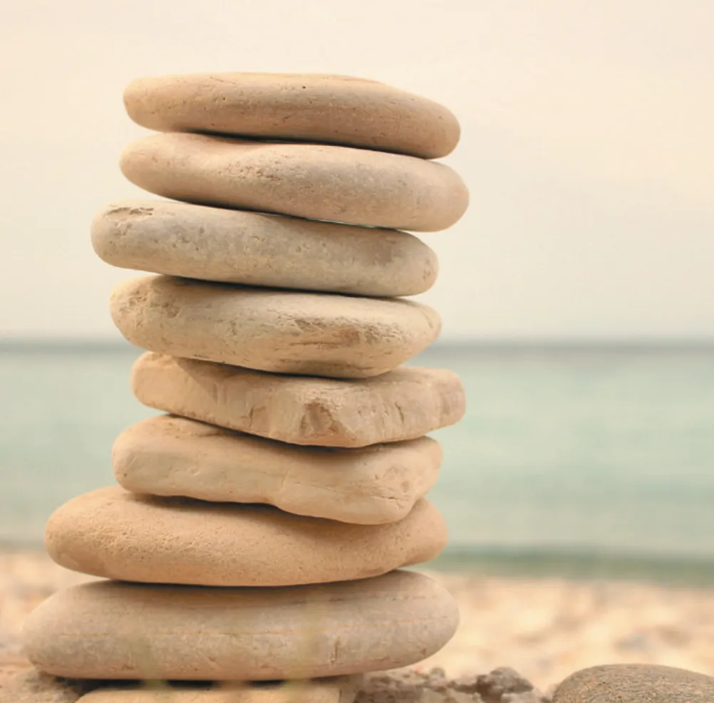 a picture of a stack of rocks