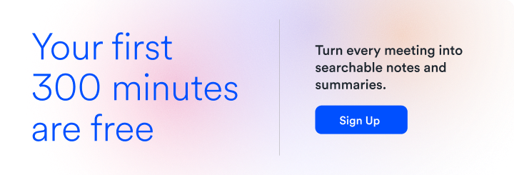 Your first 300 minutes are free — turn every meeting into searchable notes and summaries with Otter.ai.